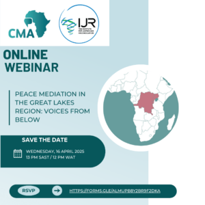 Webinar – Peace Mediation in the Great Lakes Region: Voices from Below