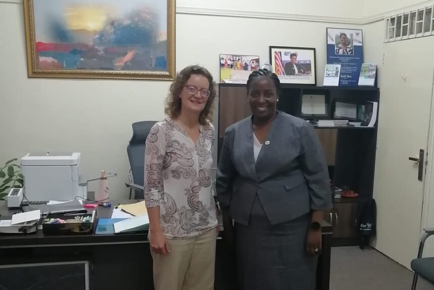 Prof Wielenga at the Rotary Peace Centre at the Makerere University